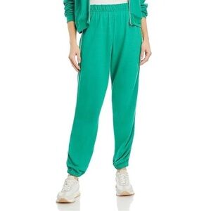 AQUA Reynolds Piped Sweatpants Green/White | XS & XL | NWT